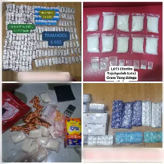 Polsek Kembangan Bongkar Dua Jaringan Narkoba, Sita 1 Kg Sabu, 70 Vape Etomidate dan 75 Ribu Pil Terlarang
