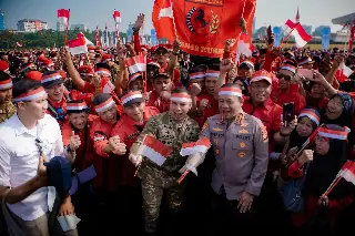 Sambut HUT ke-81 RI, Polda Metro Jaya Gelar Apel Kebangsaan di Monas Libatkan 11.000 Peserta