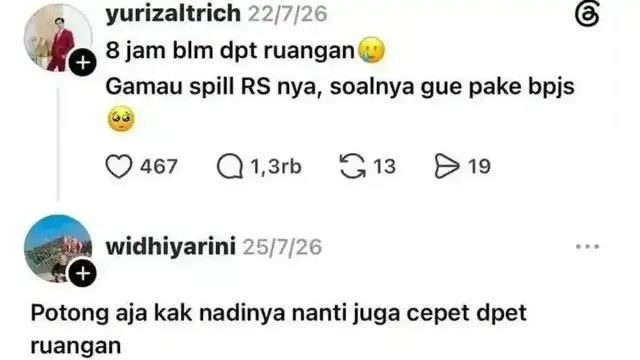 Curhat 8 Jam Belum Dapat Kamar BPJS, Pasien Ini Malah Dihujat Terduga Nakes, Kisah Akhirnya Bikin Hati Pilu
