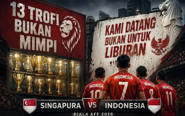 Jelang Timnas Indonesia vs Singapura, Media Singapura Pamer Trofi AFF dan Ejek Garuda: “Mereka Hanya Punya Satu Telur”