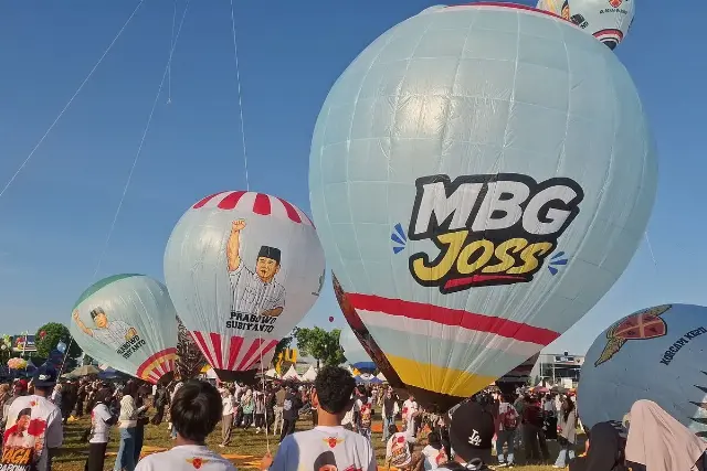 Festival Balon Wonosobo Malah Penuh Wajah Prabowo dan Program Pemerintah, Komunitas: Rusak oleh Kepentingan Politik