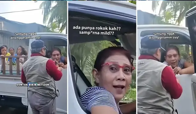 Susi Pudjiastuti Viral Nyetir Pikap Sambil Minta Rokok ke Pengendara