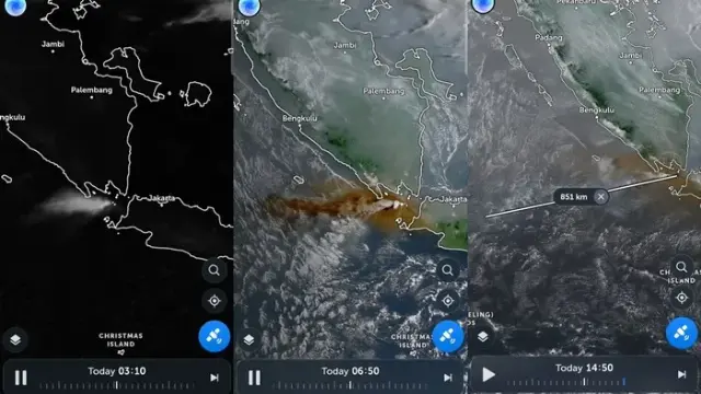 Kolom Erupsi Anak Krakatau Diduga Tembus Tropopause, Ini Artinya Buat Kita