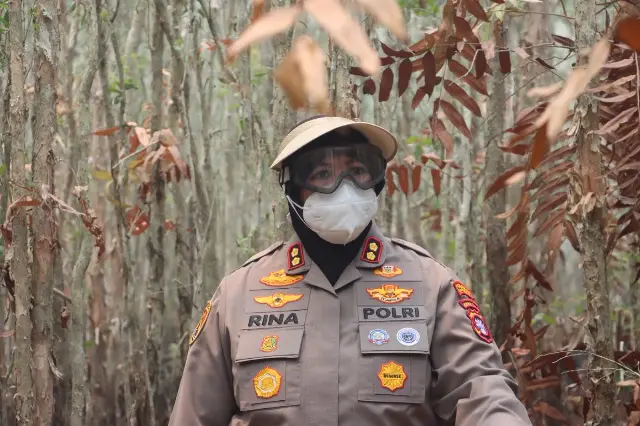 Gunakan X-Fire, Kapolres Kapuas Percepat Penanganan Karhutla di Sei Dusun