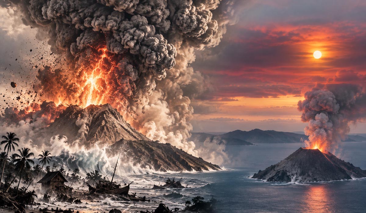 sejarah letusan Krakatau 1883 suara terkeras