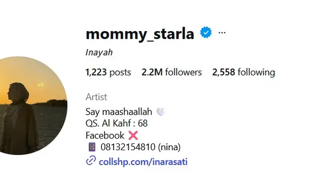Inara Rusli ganti nama Inayah