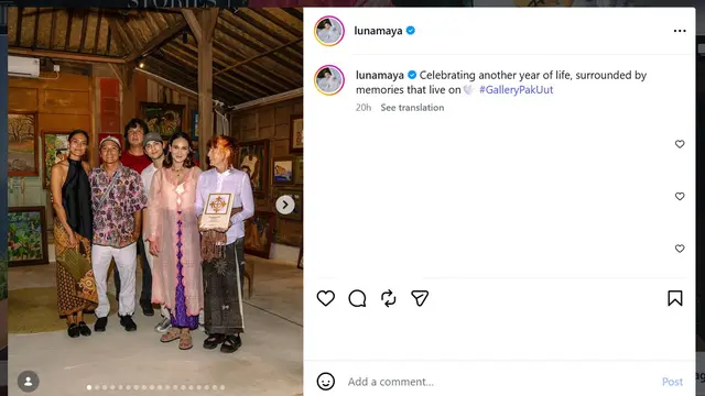 Luna Maya ulang tahun ke-43 Gallery Pak Uut