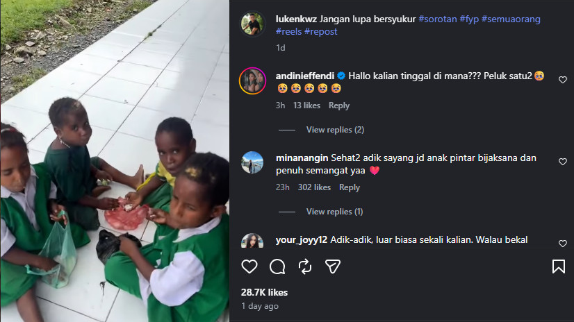 Empat Anak Papua, Satu Kantong Plastik Nasi Putih, dan Senyum yang Menampar Kita Semua