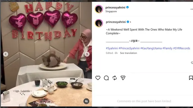 Syahrini rayakan ulang tahun Reino Barack Singapura