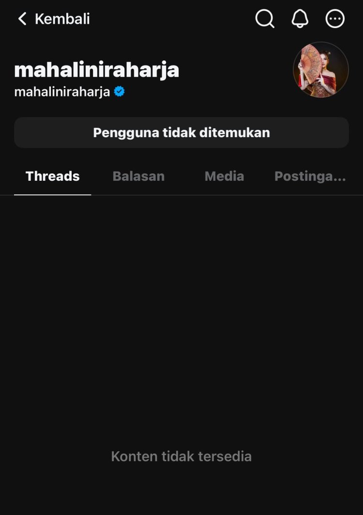 Mahalini Hapus Akun Threads Usai Dihujat Netizen, Unggahan Foto Bareng Rizky Febian Jadi Sorotan