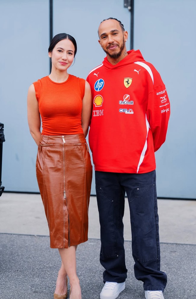 Pevita Pearce Ketemu Hamilton dan Leclerc di Monza, Ada Cerita di Baliknya