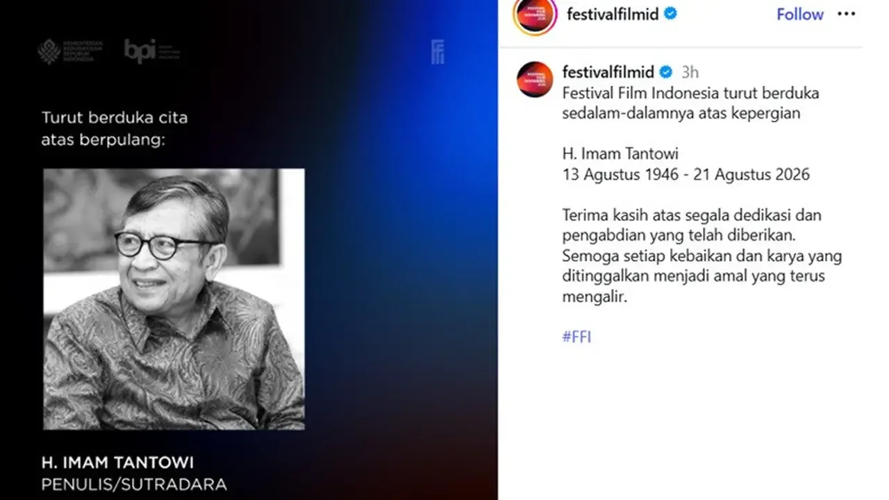 Imam Tantowi, Sineas di Balik Tukang Bubur Naik Haji, Meninggal Dunia di Usia 80