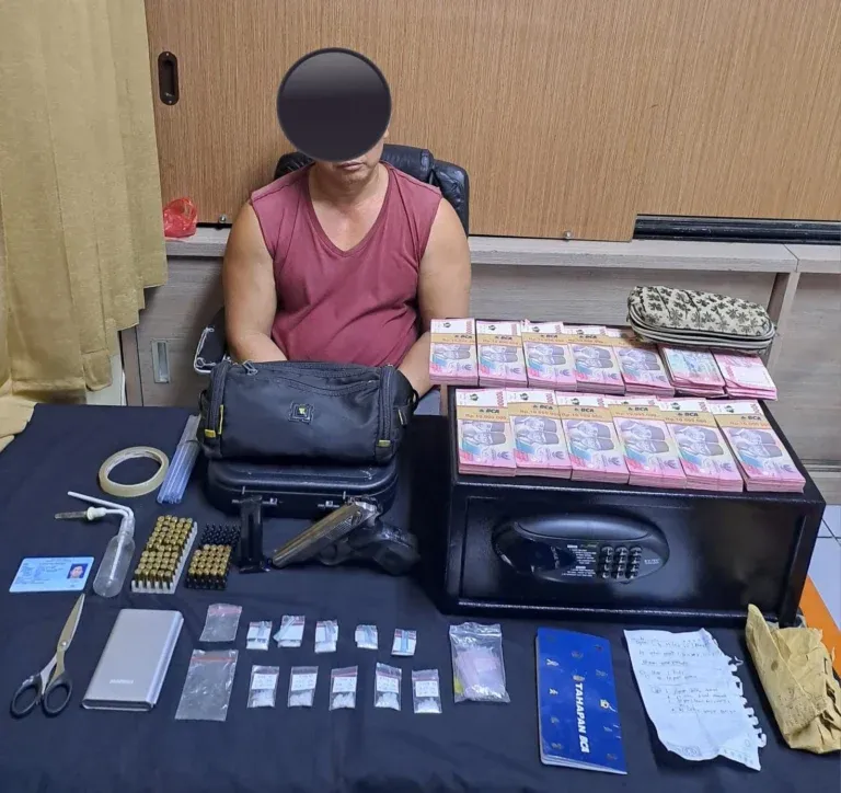 Selain Sabu, Polisi Temukan Senjata Api Makarov dan Rp 150 Juta Tunai di Rumah Pria Gianyar Ini