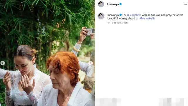 Luna Maya upacara Menek Kelih