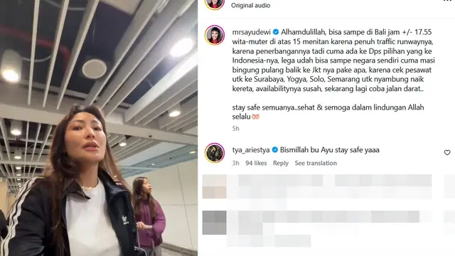 perjuangan Ayu Dewi pulang Jakarta Bangkok Bali