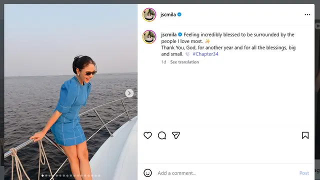 Jessica Mila rayakan ulang tahun ke-34